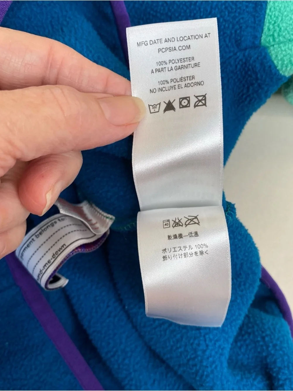 Patagonia Girls Synchilla Snap-T Fleece Pullover in Teal & Blue Fleece Large 12